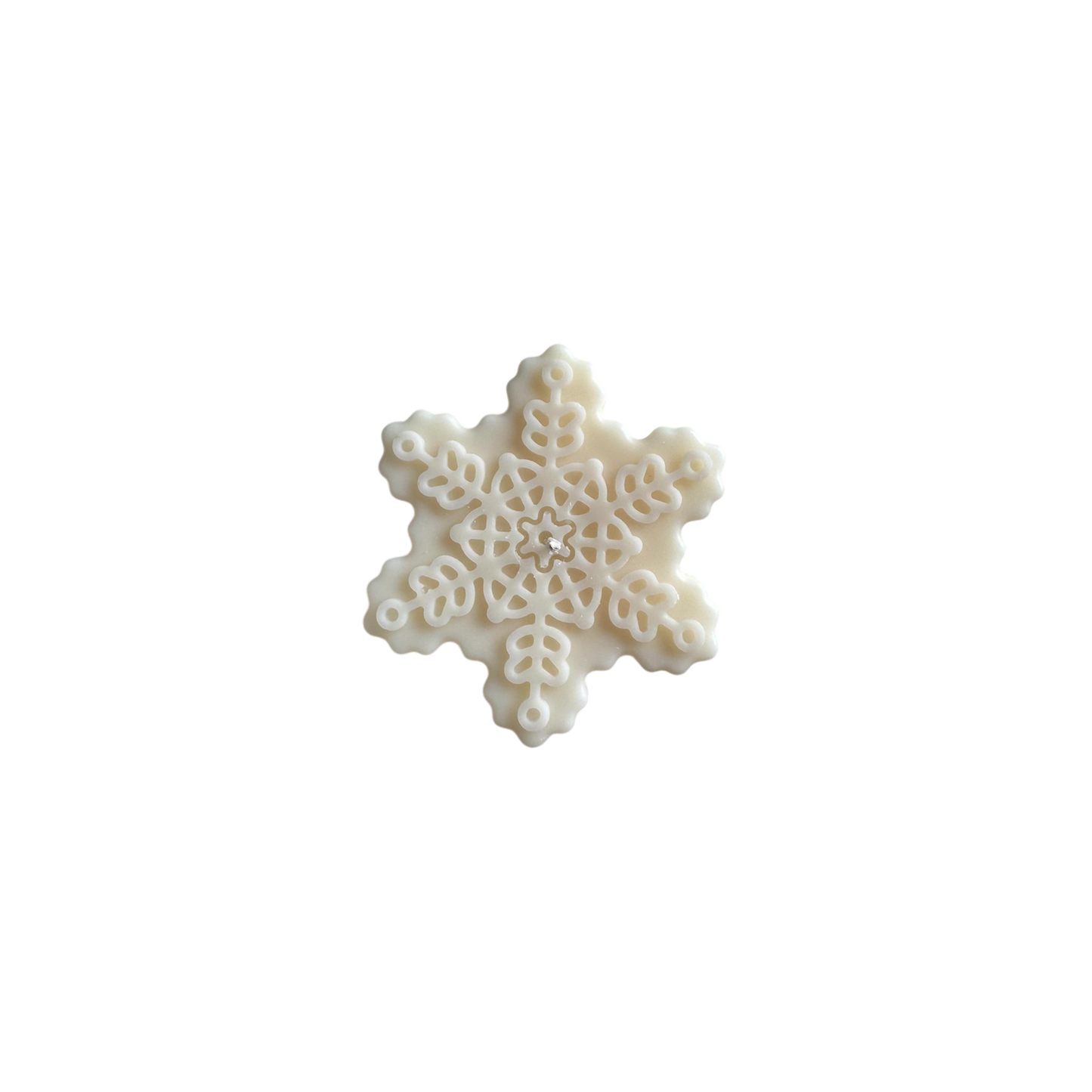 Schneeflocken Kerze
