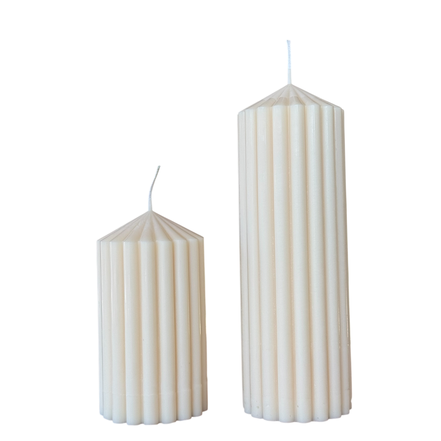 Geriffelte Stumpenkerze