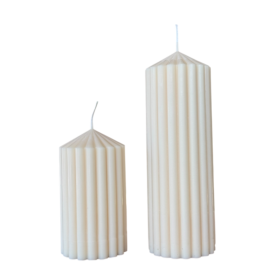 Geriffelte Stumpenkerze