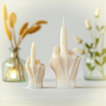 Mittelfinger Kerze